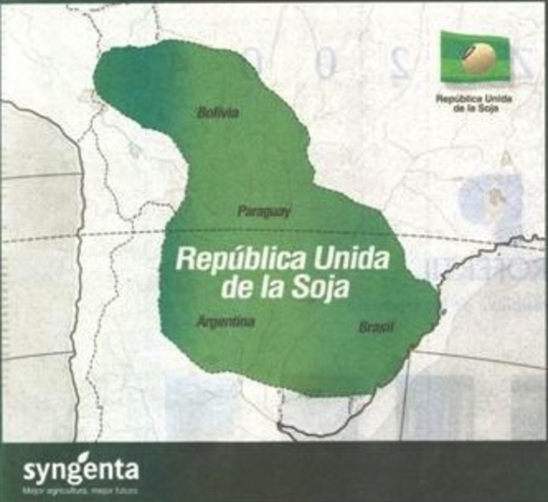 Map of the United Republic of Soybeans as defined by Syngenta